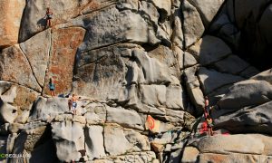 Calal Spinosa a Capo Testa e il free climbing