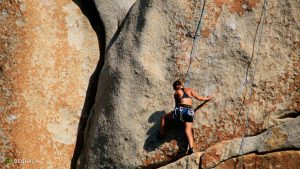 Calal Spinosa a Capo Testa e il free climbing