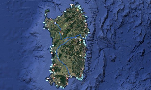 La mappa Hosteja sulla Sardegna