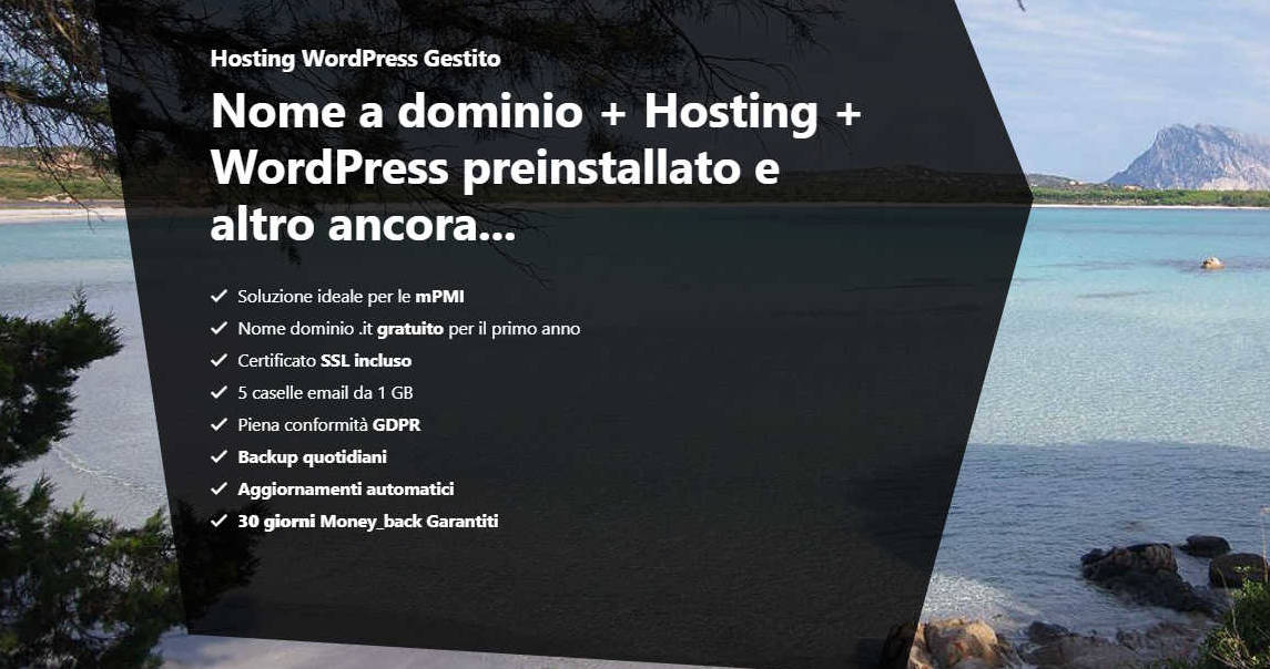 Dominio e Hosting con WordPress preisntallato - Hosteja.com