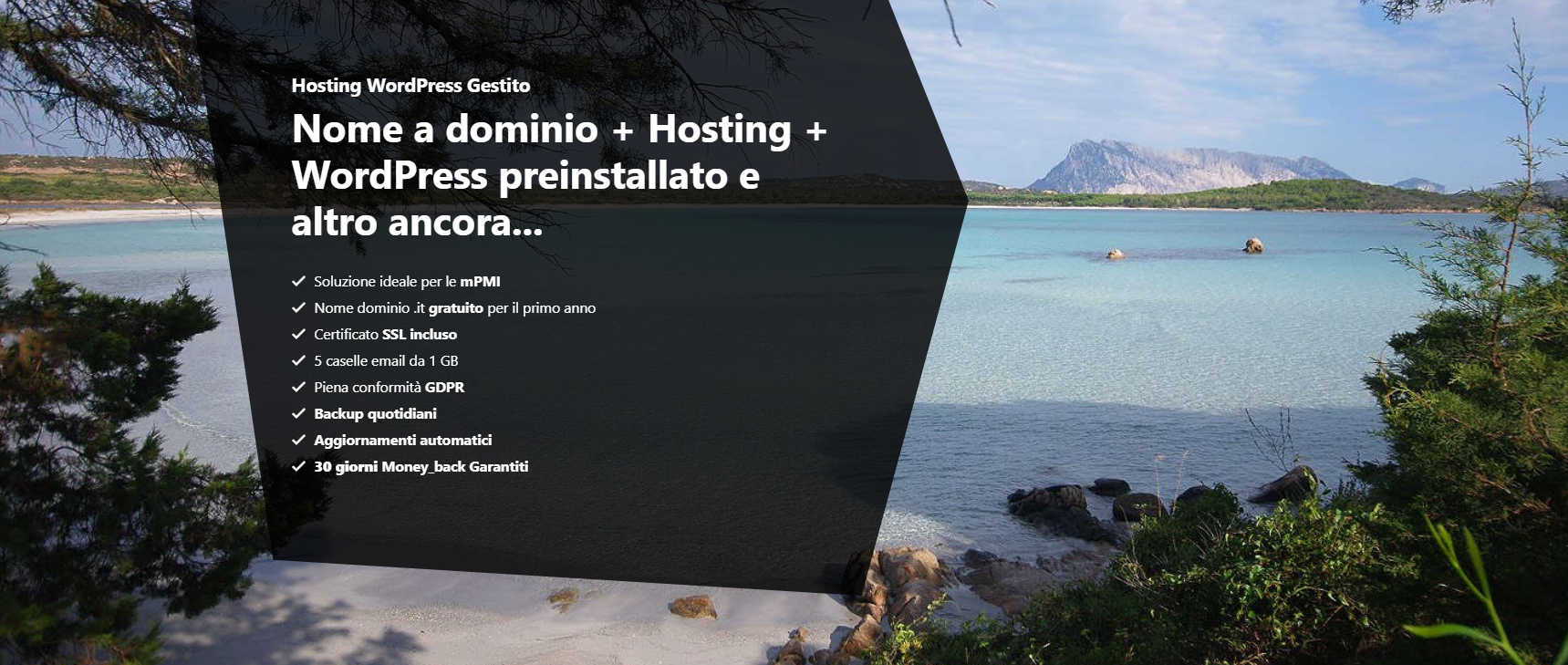 Dominio e Hosting con WordPress preisntallato - Hosteja.com